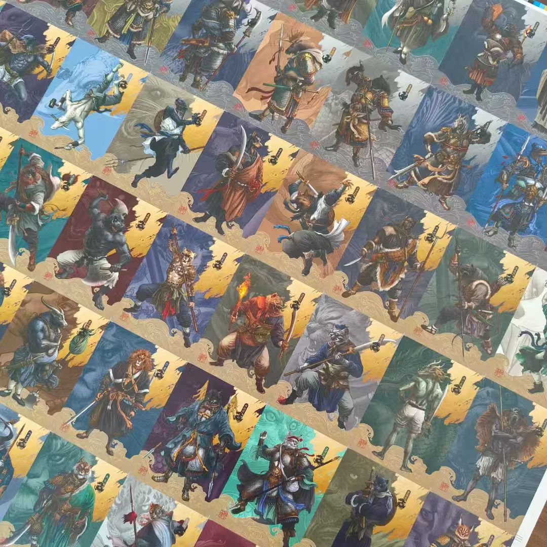 Animal Water Margin Cards(A set of 108 cards)