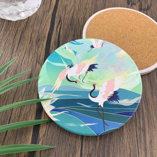 Hand-painted Ceramic Coasters