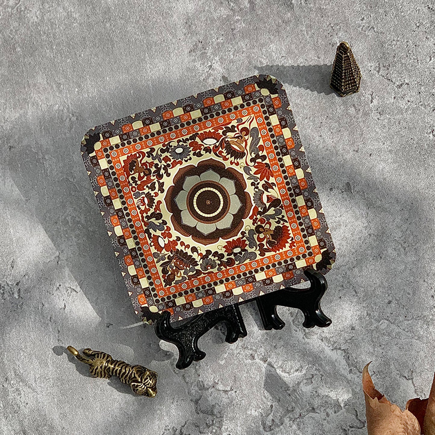 Hand-painted Stainless Steel Coaster