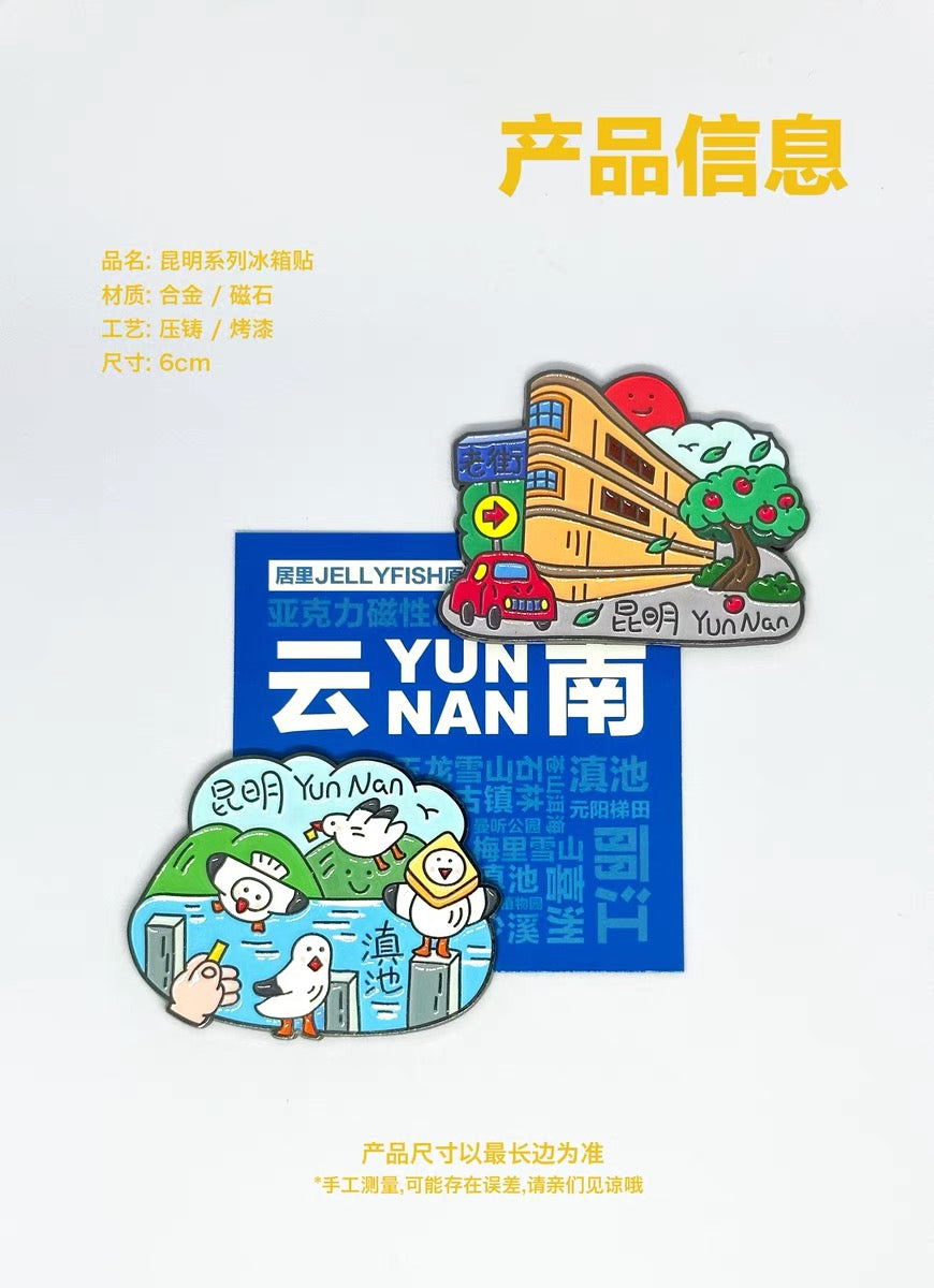 Kunming Dianchi Metal Fridge Magnet