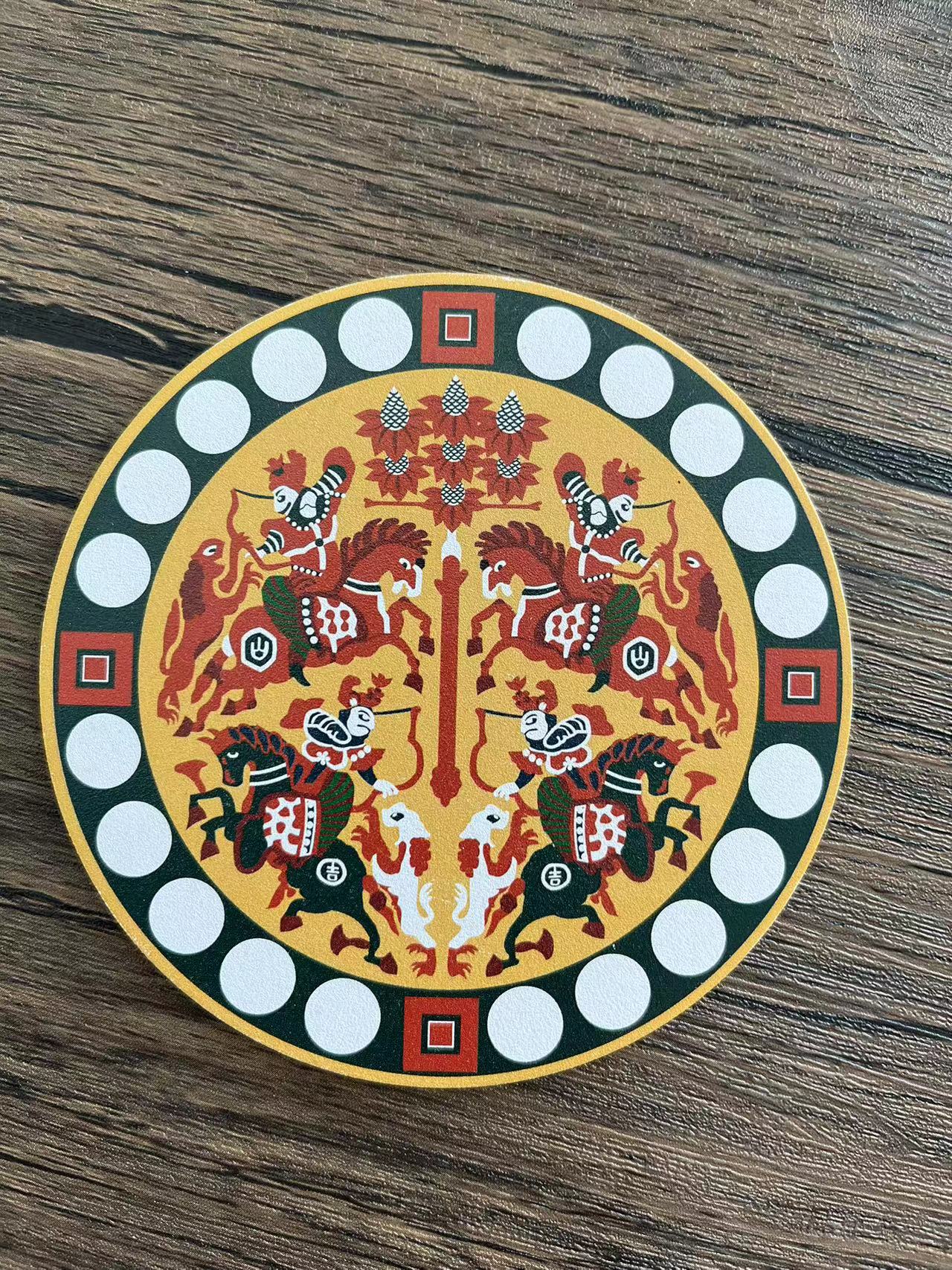 Hand-painted Stainless Steel Coaster