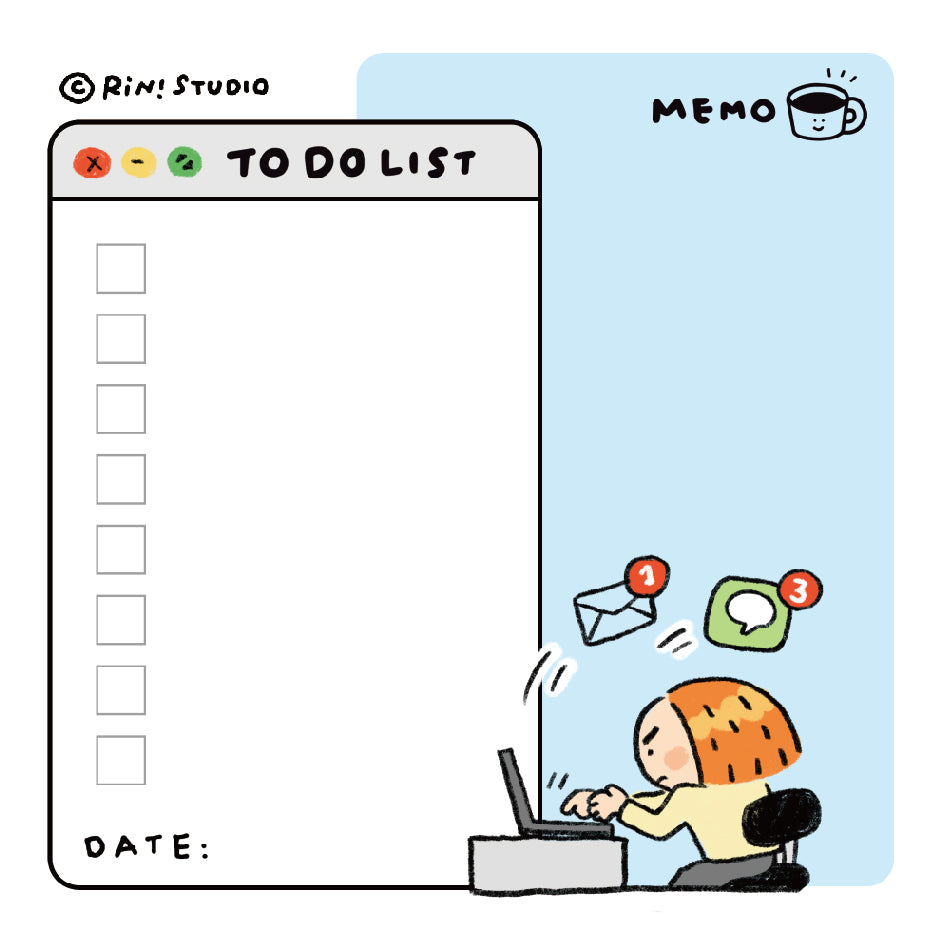 Square Sticky Notes - Blue To-Do