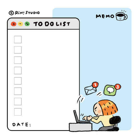 Square Sticky Notes - Blue To-Do