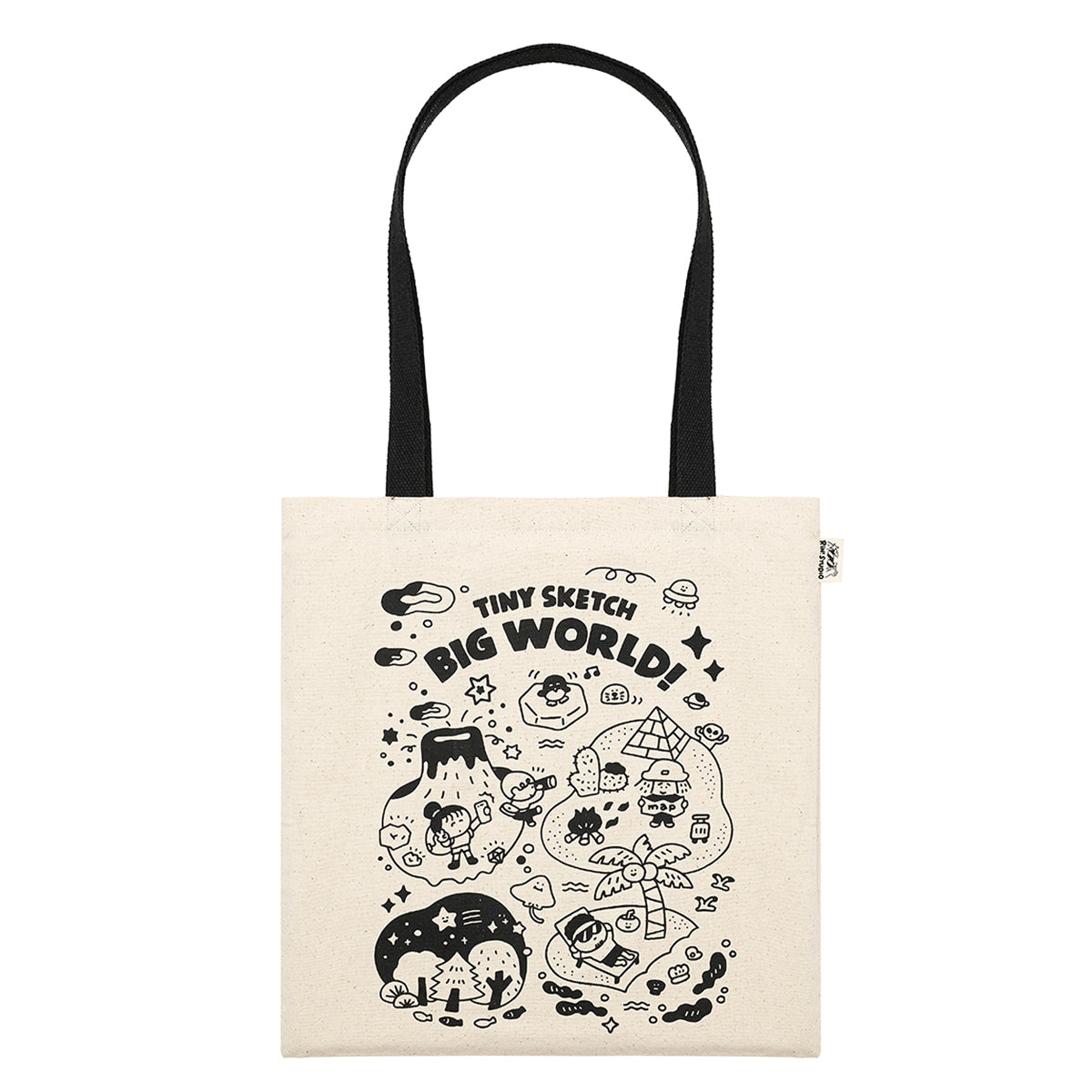 Hand-drawn Comic Canvas Bag