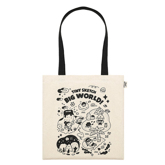 Hand-drawn Comic Canvas Bag