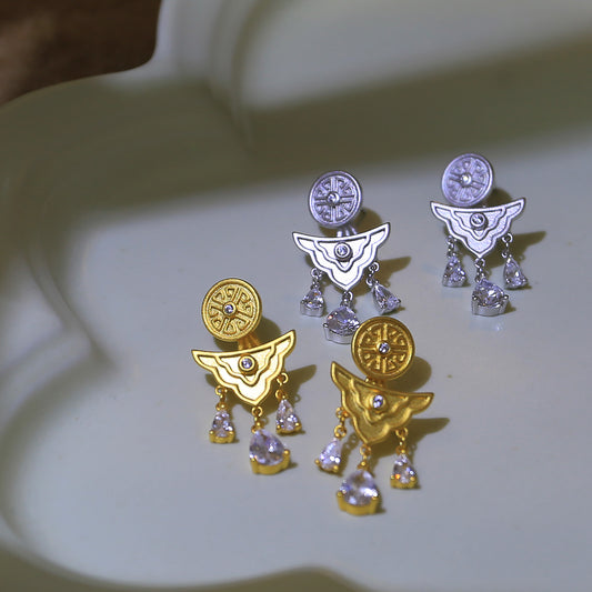 Boucles d'oreilles Di Cui Liu Jin