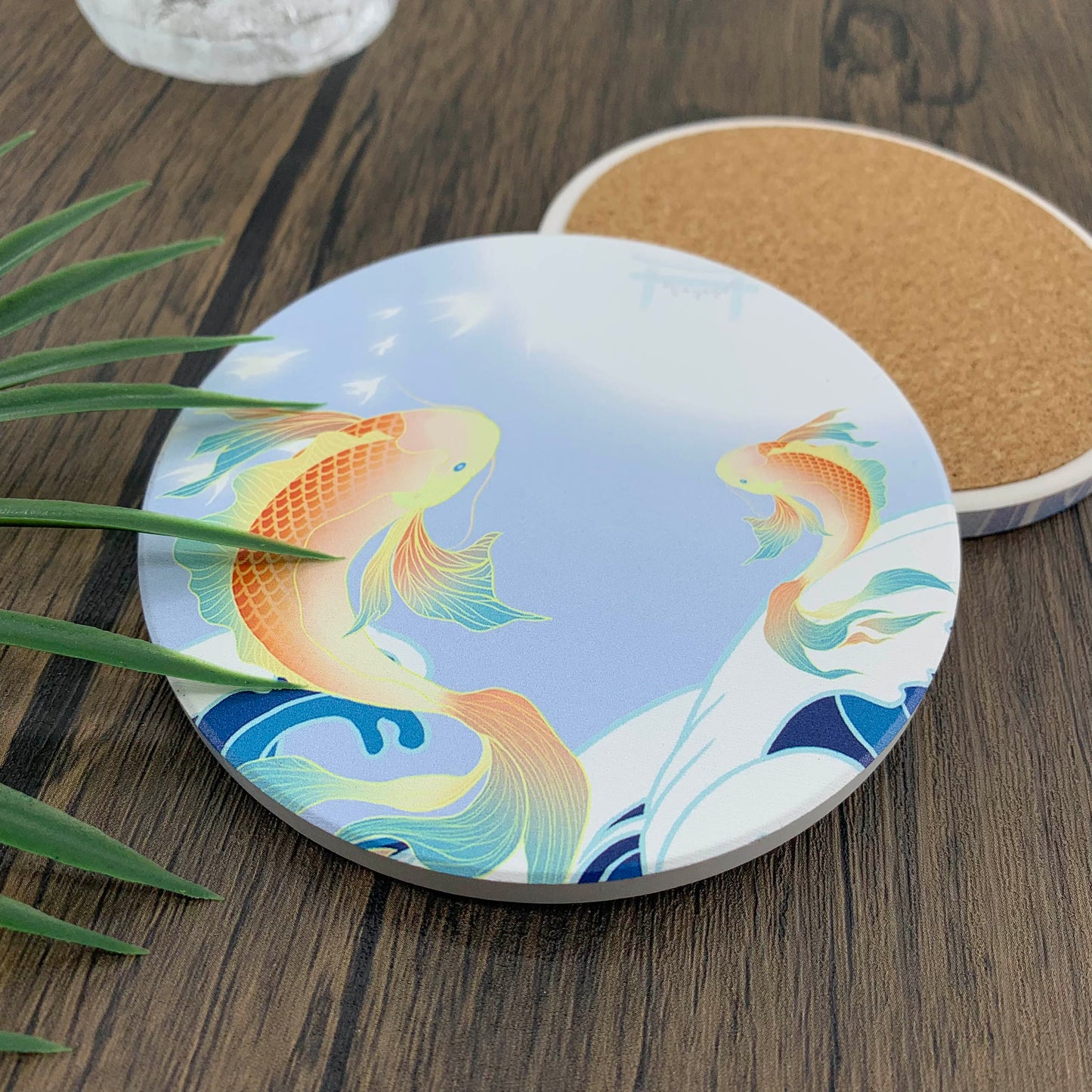 Hand-painted Ceramic Coasters