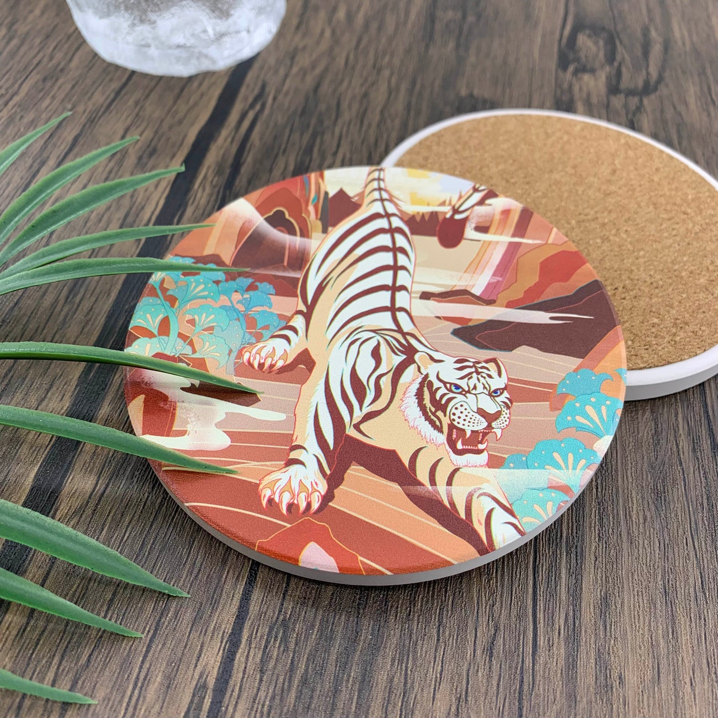 Hand-painted Ceramic Coasters
