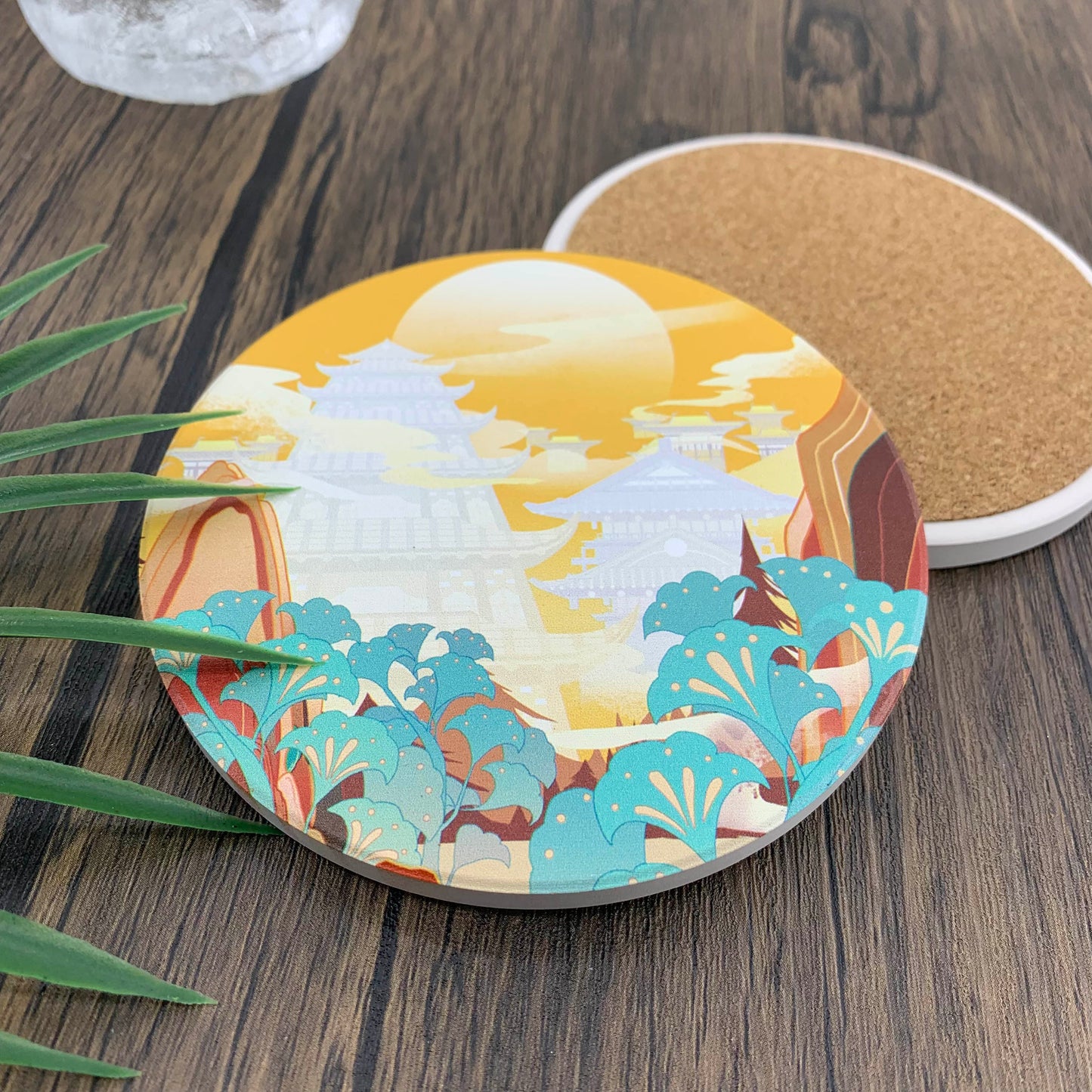 Hand-painted Ceramic Coasters