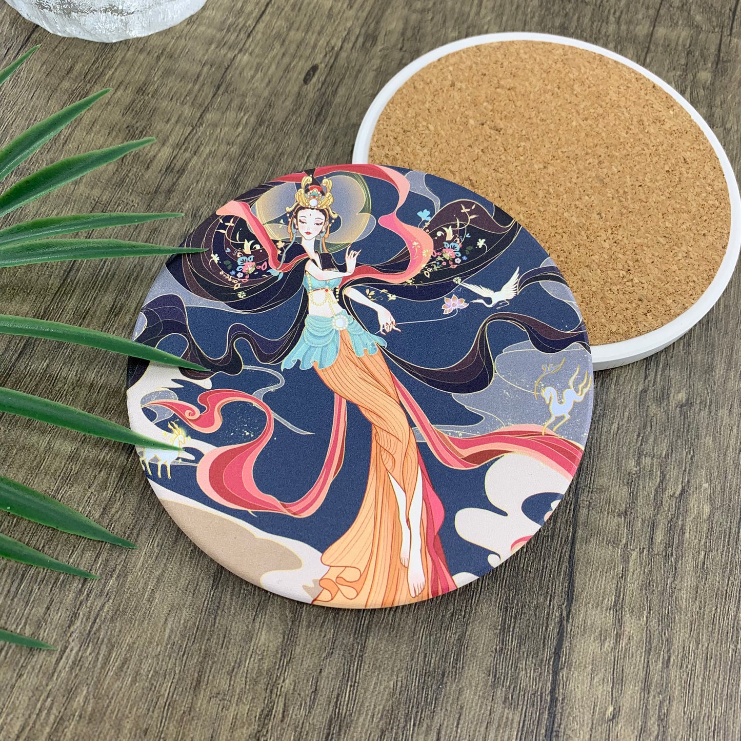 Hand-painted Ceramic Coasters