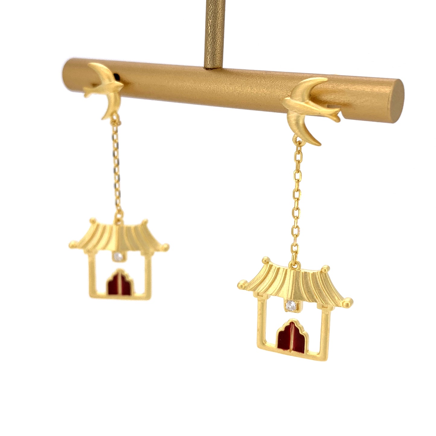 Guardian of Ancient Architecture - Swallow Ear Earrings