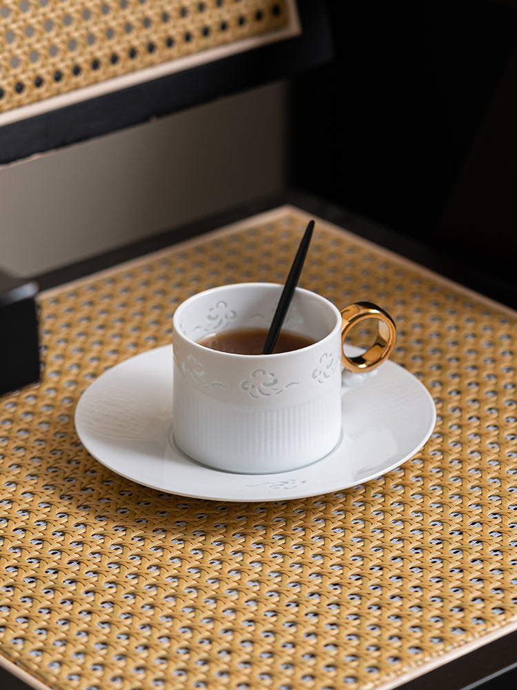 Auspicious Cloud Linglong Porcelain Coffee Cup